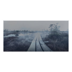 Foto Paisaje de oscilación de niebla