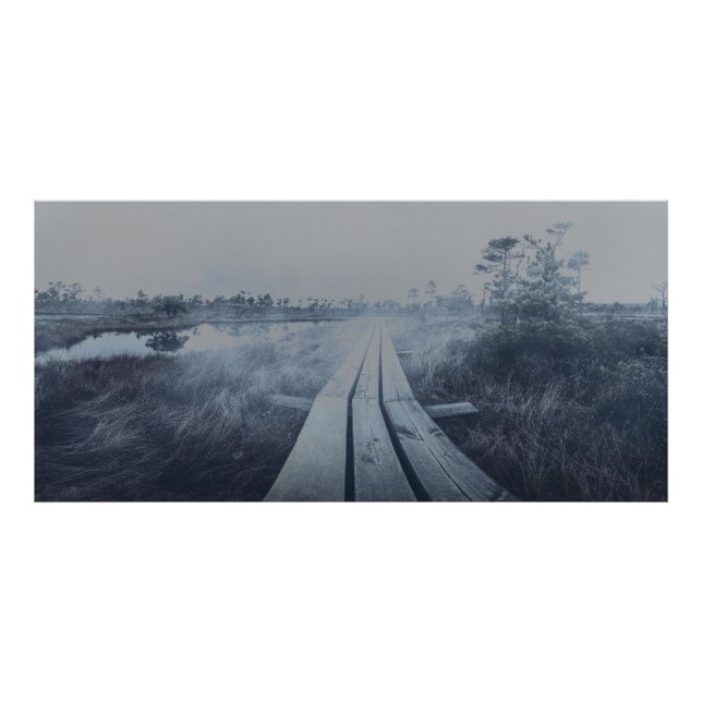 Foto Paisaje de oscilación de niebla (Frente)