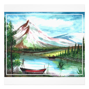 Foto Paisaje de primavera dibujado a mano - 24531