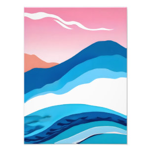 Foto Paisaje de Serene Mountain Dreamscape - Resumen Pa