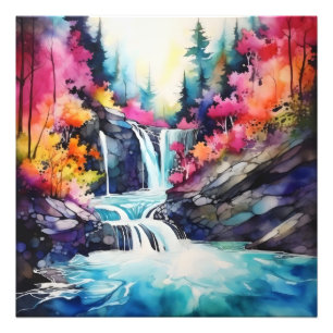 Foto Paisaje de Tinta Colorida