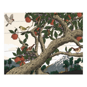 Foto Paisaje del árbol de manzana