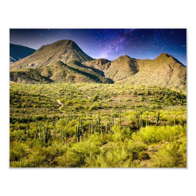 Foto Paisaje del desierto 2105-2-Arizona con estrellas (Frente)