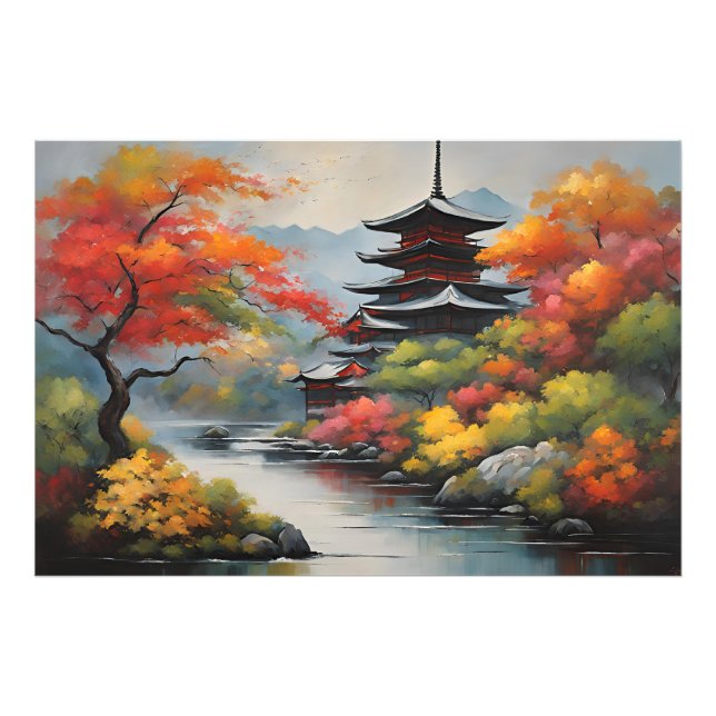 Foto Paisaje japonés (Frente)