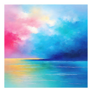 Foto Paisaje marino "Tarfarran" rosa y azul
