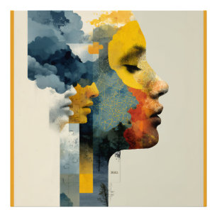 Foto Paisaje Mental Mosaico de Perfil en Capas Respland