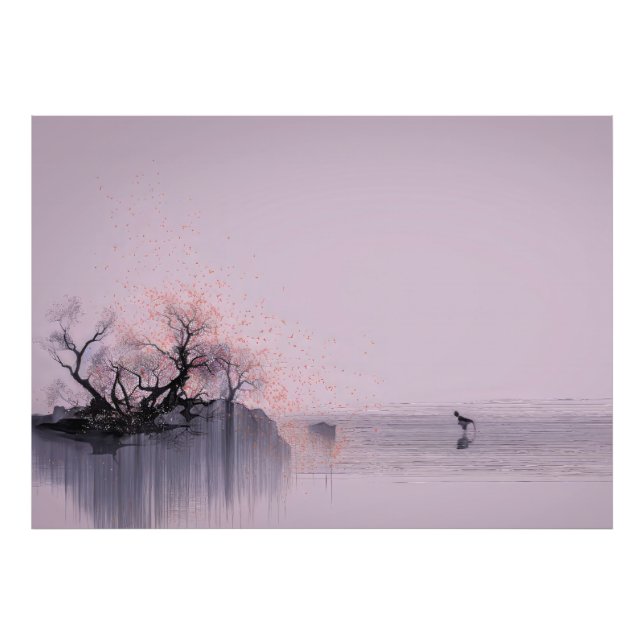 Foto Paisaje minimalista de Zen (Frente)