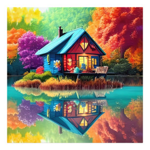 Foto Paisaje natural con lago y otoño-38566
