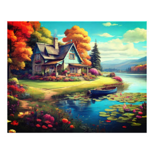 Foto Paisaje natural con un lago aparte de Cottage-4455