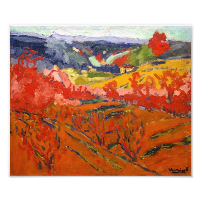 Foto Paisaje otoñal | Maurice de Vlaminck | (Frente)