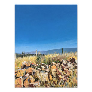 Foto Paisaje Pastoral Vibrante Con Cielo Azul Claro