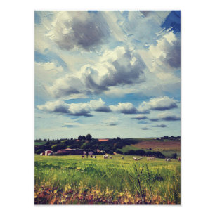 Foto Paisaje pintoresco en el campo