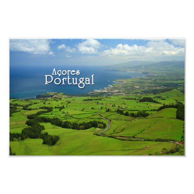 Foto Paisaje verde de Sao Miguel (Frente)