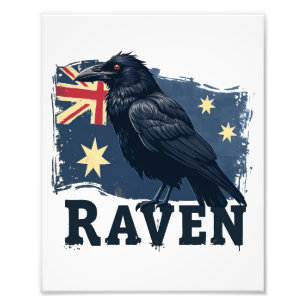 Foto Pájaro australiano Raven Corvus Coronoides
