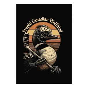 Foto Pájaro Lobo Canadiense Estúpido