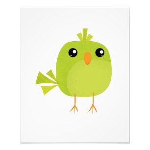 Foto Pájaro Verde Dibujos Animados