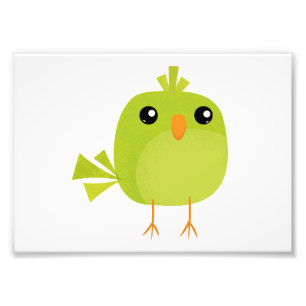 Foto Pájaro Verde Dibujos Animados