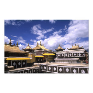 Foto Palacio de Potala dentro con campanarios en la cas