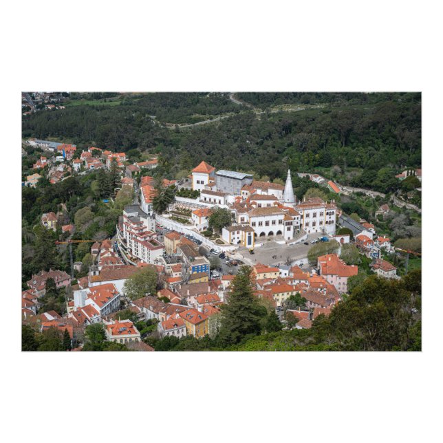 Foto Palacio de Sintra desde arriba en Sintra, Portugal (Frente)