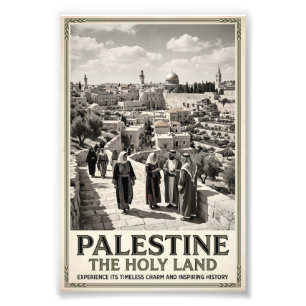 Foto Palestina La Tierra Santa Arte de Viaje Vintage