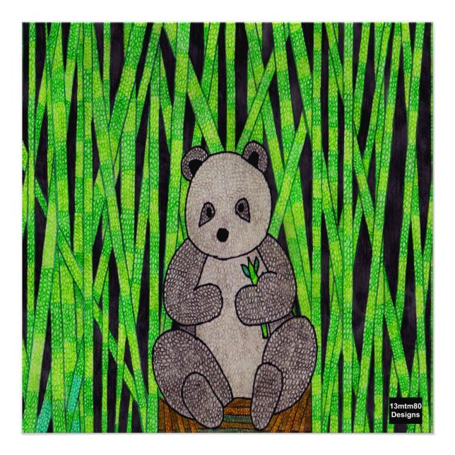Foto Panda - Estampa Fotográfica (Frente)