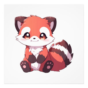 Foto panda rojo adorable