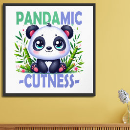 Foto Pandamic Cuteness. Personalizado Cute baby Panda