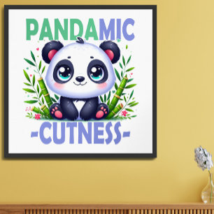 Foto Pandamic Cuteness. Personalizado Cute baby Panda