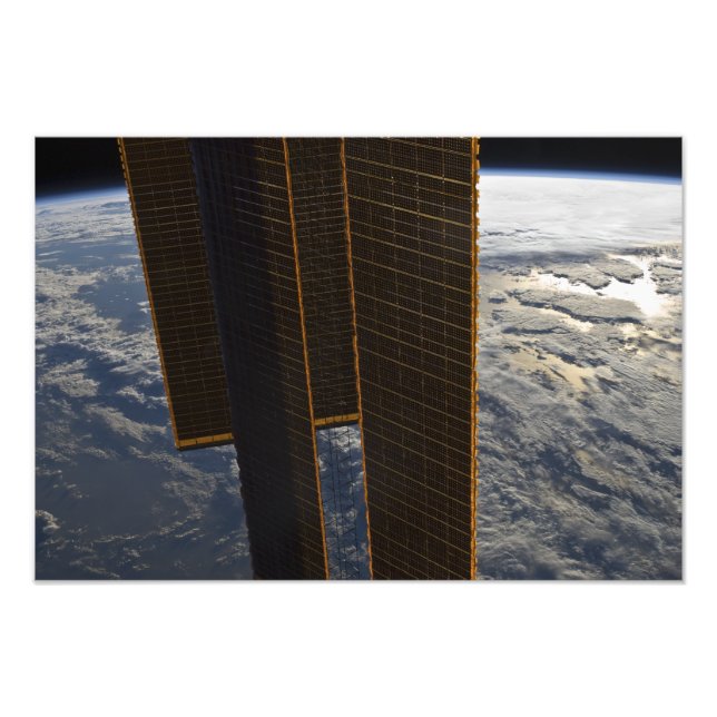 Foto Paneles solares de la Estación Espacial Internacio (Frente)