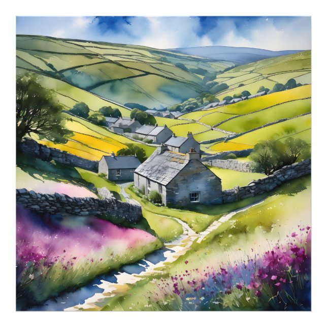 Foto Panorama de "Glen Garlands" en Yorkshire Dales (Frente)