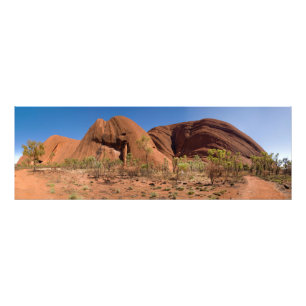 Foto Panorama del acercamiento al rock de Uluru Ayers