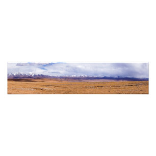 Foto Panorámica del paisaje tibetano