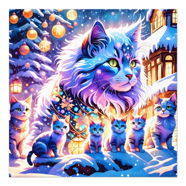 Foto Pantalla de gatos de navidades (Frente)