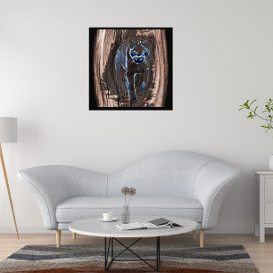 Foto Pantera saliendo de la madera - Pantera