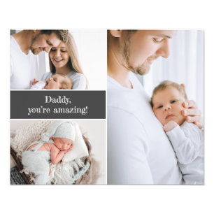 Foto Papá, eres un personalizado increíble del collage 