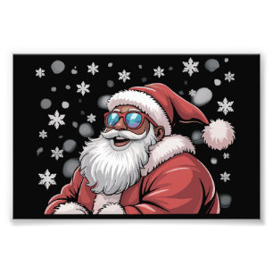 Foto Papá Noel negro africano americano Navidad Xmas 