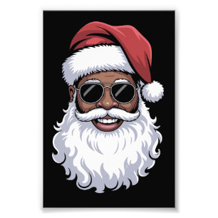 Foto Papá Noel Negro Navidad Santa Afro Afroamericano