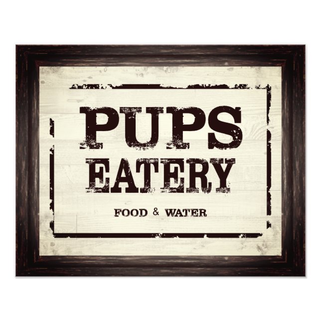 Foto Papanicolau Eatery Dog Alimento Agua Papelera Impr (Frente)