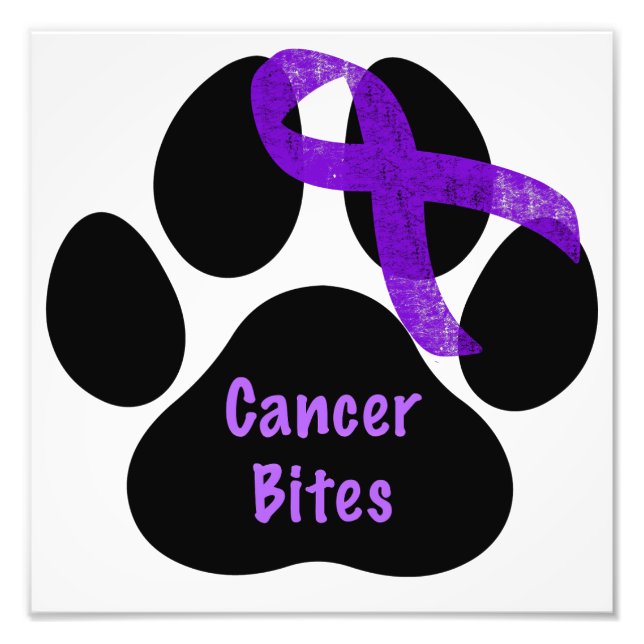 Foto Papel de cinta morada Imprimir Poster de cáncer pa (Frente)