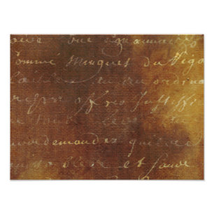 Foto papel de pergamino francés de la escritura del