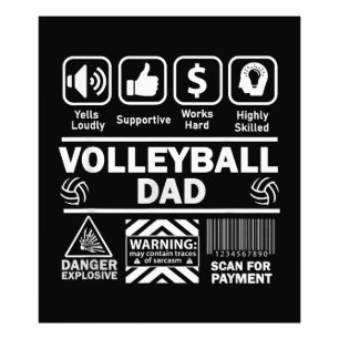 Foto Papel de voleibol con contenido gracioso de padre