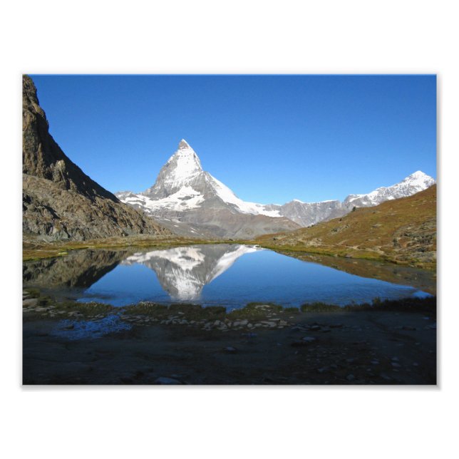 Foto Papel fotográfico de reflexión de Riffelsee Matter (Frente)