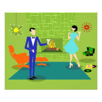 Papel fotográfico moderno para parejas de mediados