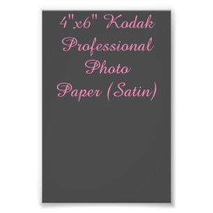 Foto Papel fotográfico profesional Kodak de 4"x6" (sati