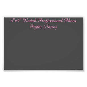 Foto Papel fotográfico profesional Kodak de 6"x4" (sati