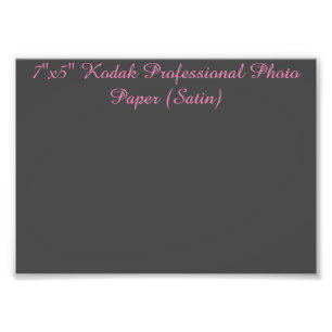 Foto Papel fotográfico profesional Kodak de 7"x5" (sati