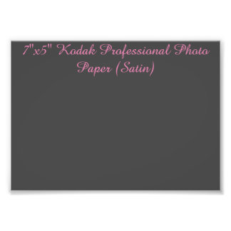 Foto Papel fotográfico profesional Kodak de 7"x5" (sati
