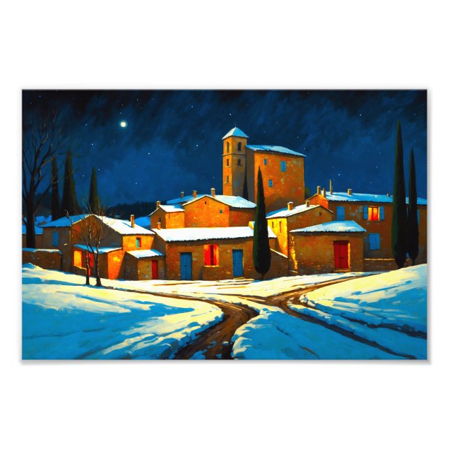 Foto Papel fotográfico satinado premium de nieve en Fra (Frente)