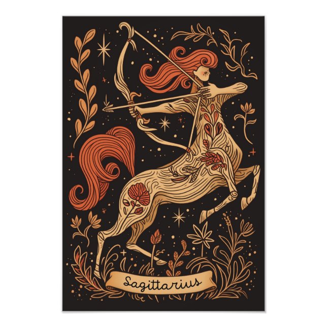 Foto Papel satinado fotográfico Sagittarius Celestial Z (Frente)