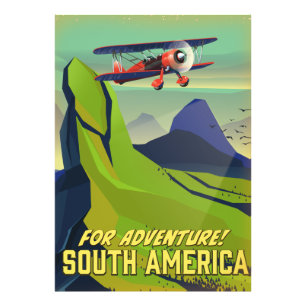 Foto Para aventura, cartel de viaje de Sudamérica